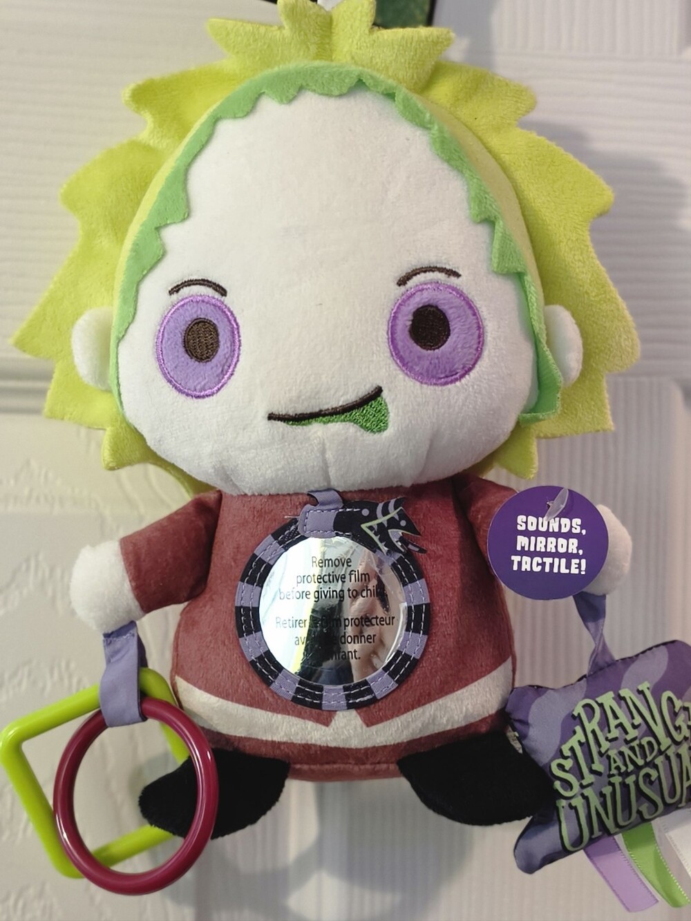 Plush Beetlejuice Baby Toy Beetlejuice Activity Toy NWT